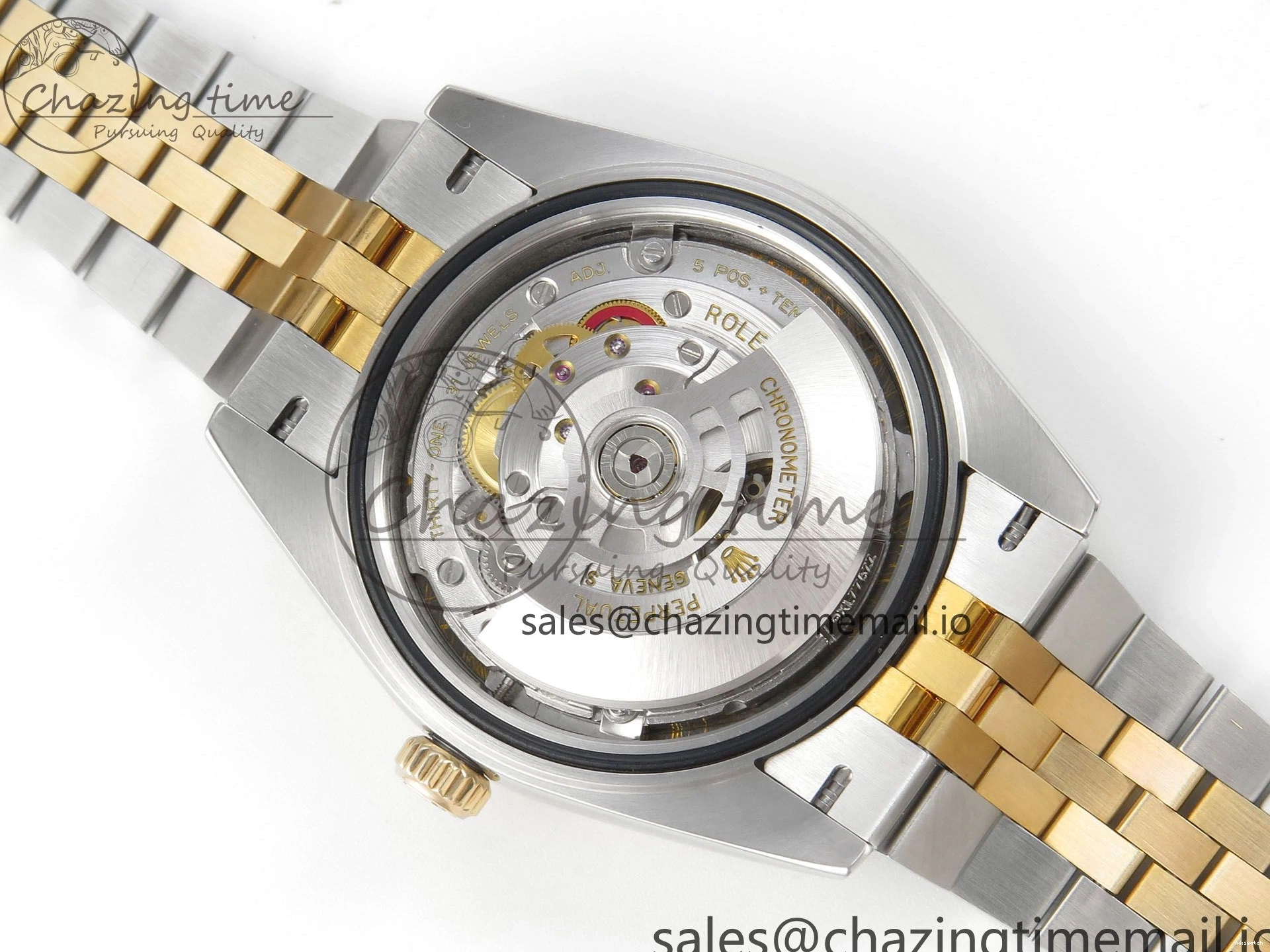 on Edition MOP DateJust White SS 41mm SS Bracelet Jubilee YG Dial Best 126333 3EF YG Diamond SA3235 1:1 0416